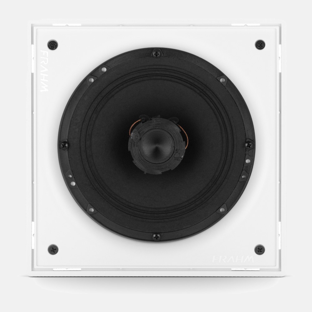Caixa De Som De Embutir Arandela Frahm 31832 6 Polegadas 8 Ohms 40W RMS Branca Quadrada