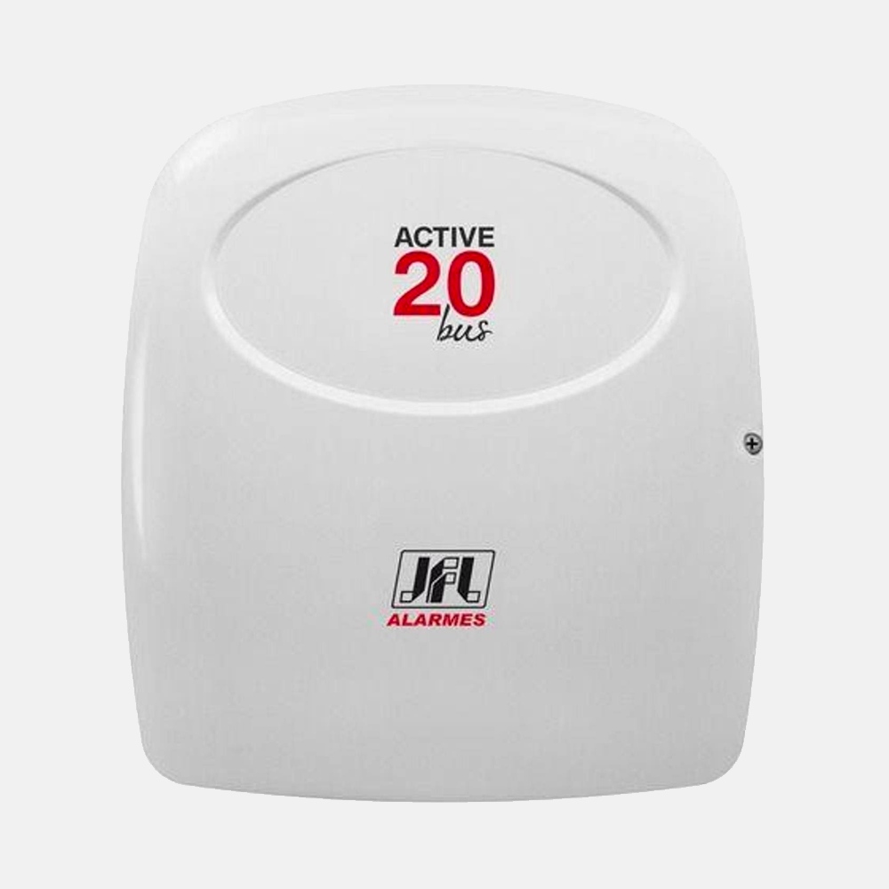 CENTRAL DE ALARME MONITORÁVEL ACTIVE 20 S/TECLADO 2 PARTIÇOES ATÉ 32 ZONAS